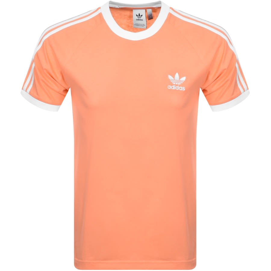 Alternative Image for ProductAdidas Originals 3 Stripe T Shirt Orange1